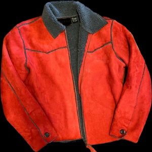 Roughrider by Circle T faux suede Red Jacket size L